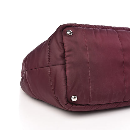 Prada Tessuto Nylon Bomber Tote Bordeaux 8 of 9