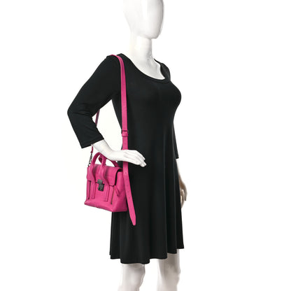 3.1 Phillip Lim Textured Calfskin Mini Pashli Satchel Bright Fuchsia 2 of 8