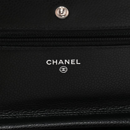 Chanel Caviar Quilted Wallet On Chain WOC Black 6 of 13