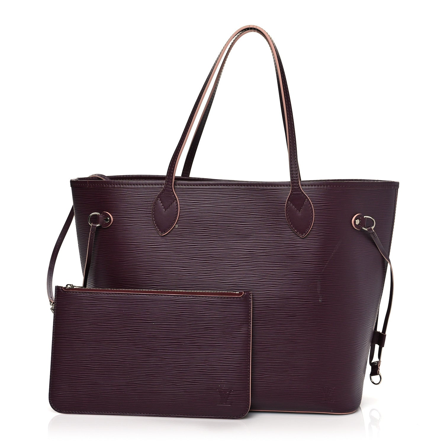 Louis Vuitton Epi Neverfull MM Prune Rose Poudre 1 of 14