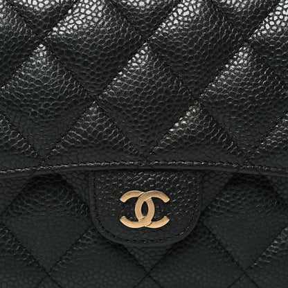 Chanel Caviar Quilted Small Flap Wallet Black 8 of 8
