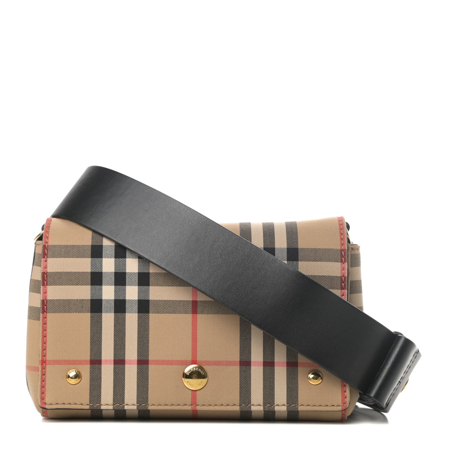 Burberry Vintage Check Hackberry Crossbody Bag Archive Beige Black 1 of 10