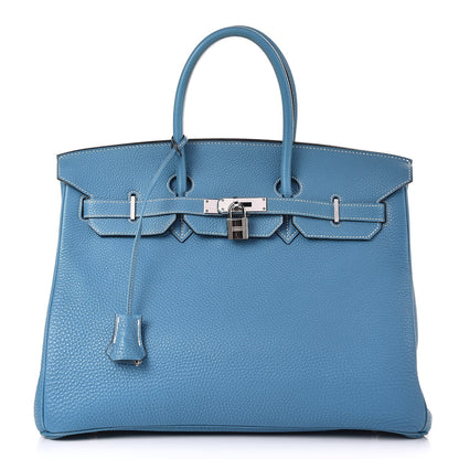 Hermes Togo Birkin 35 Blue Jean 1 of 39
