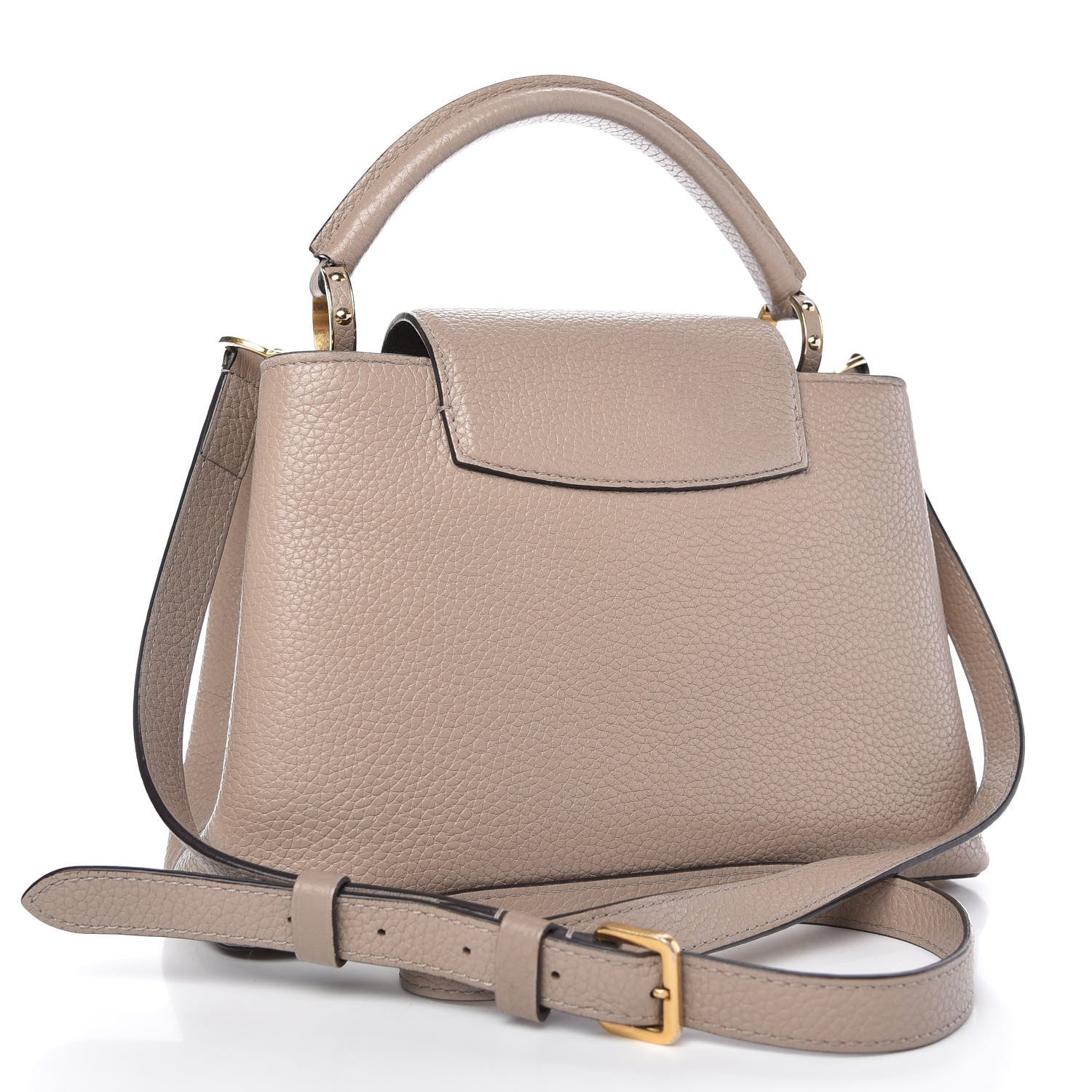 Louis Vuitton Taurillon Capucines BB Galet 3 of 13