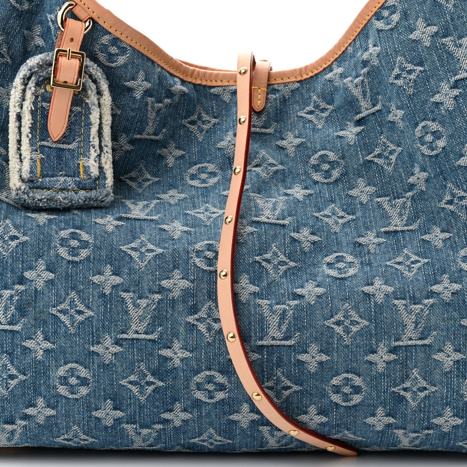 Louis Vuitton Monogram Denim CarryAll MM Blue 8 of 10