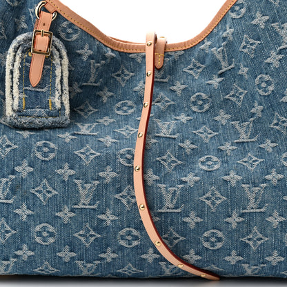 Louis Vuitton Monogram Denim CarryAll MM Blue 8 of 10