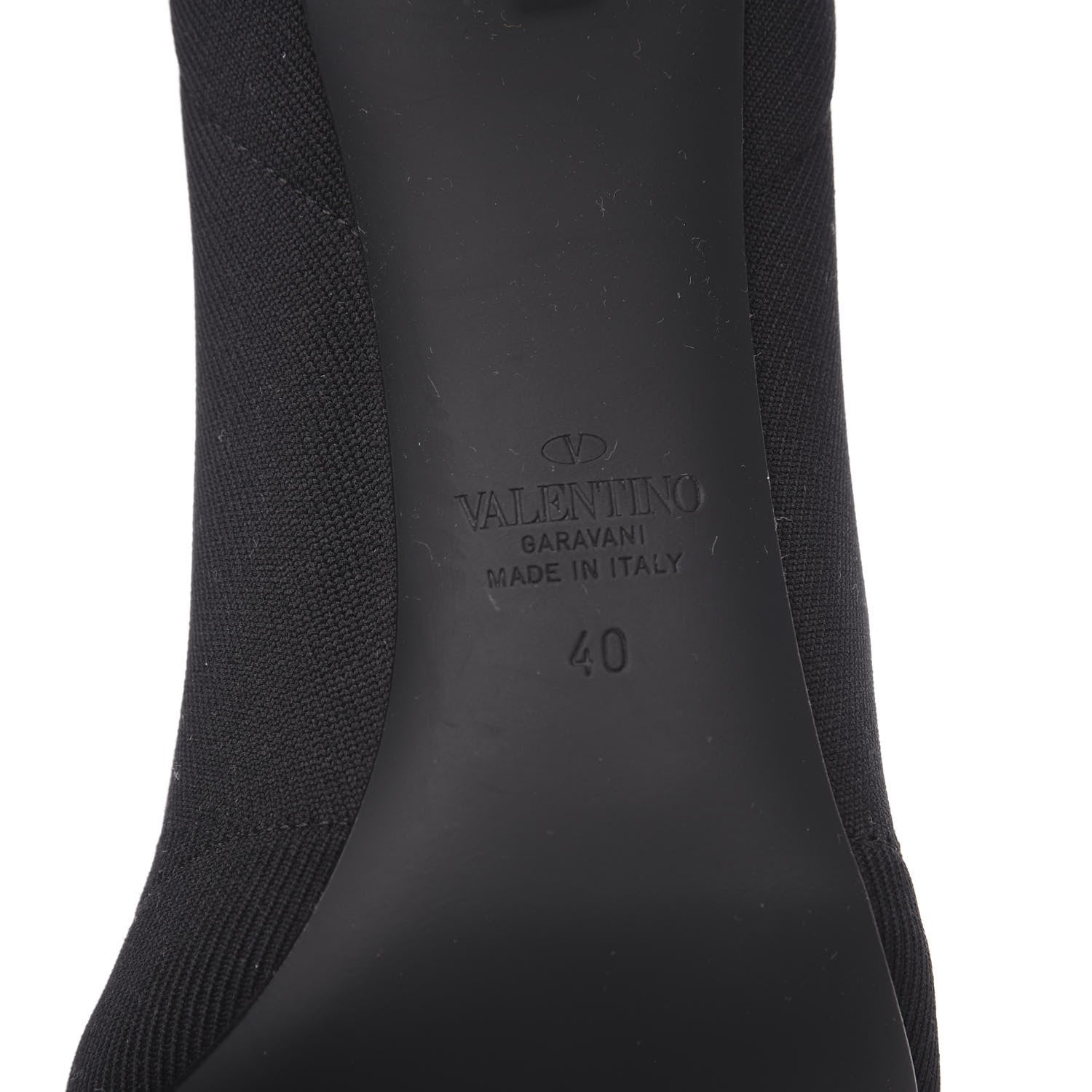 Valentino Garavani Body Tech Knit Sock Boots 40 Black 6 of 7