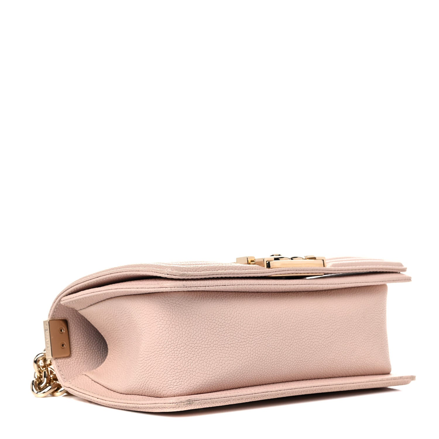 Chanel Caviar Chevron Quilted Small Boy Flap Light Pink 4 of 15