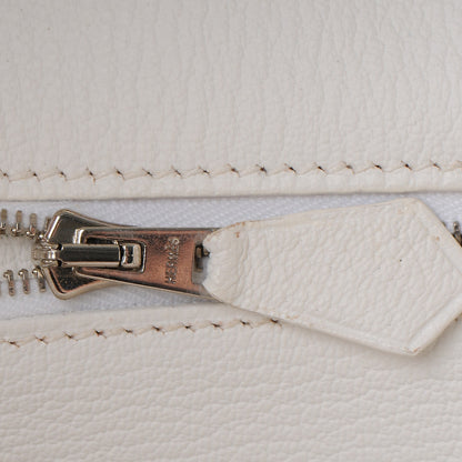 Hermes Togo Horseshoe Birkin 35 Sanguine White 19 of 42