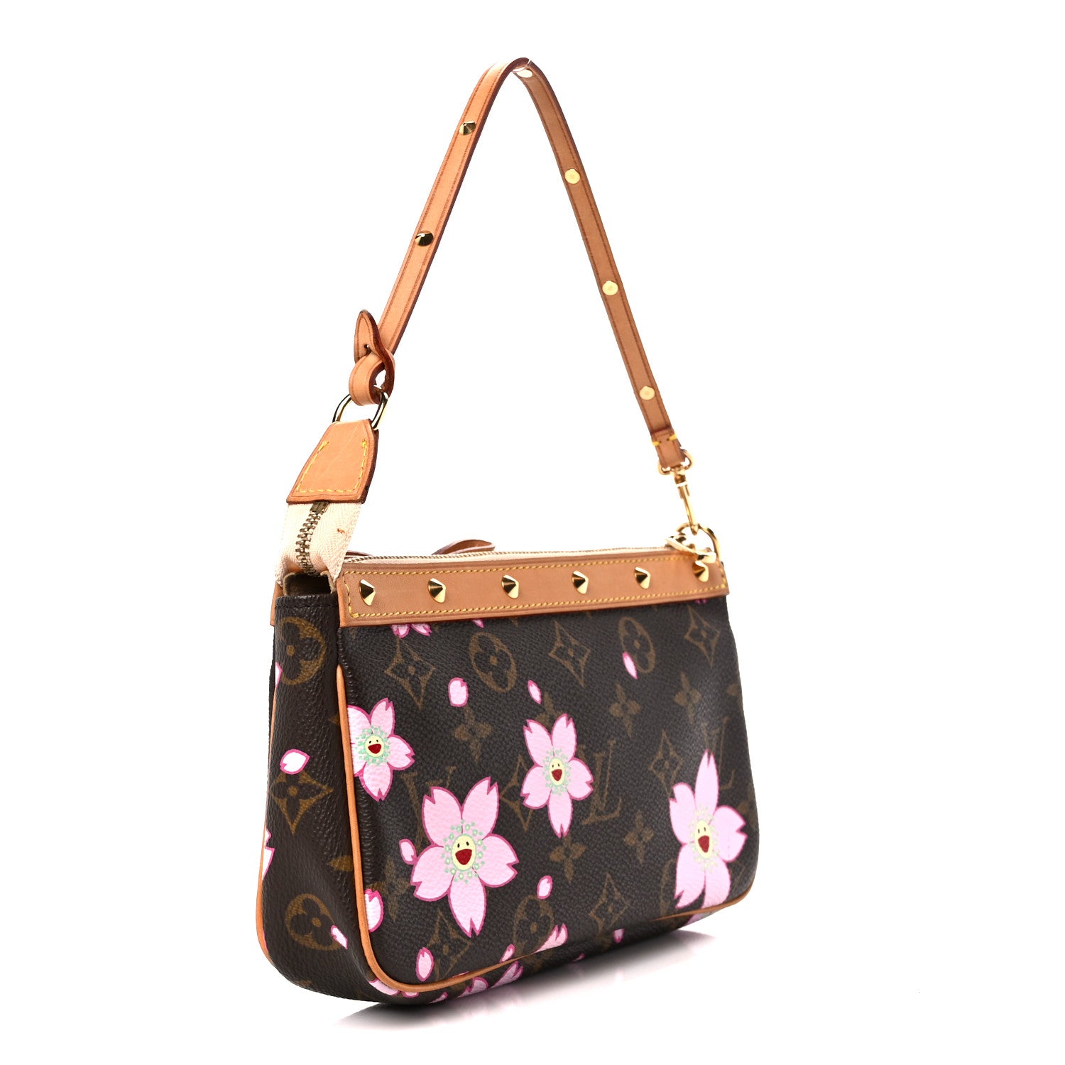 Louis Vuitton Monogram Cherry Blossom Pochette Accessories Brown 2 of 9