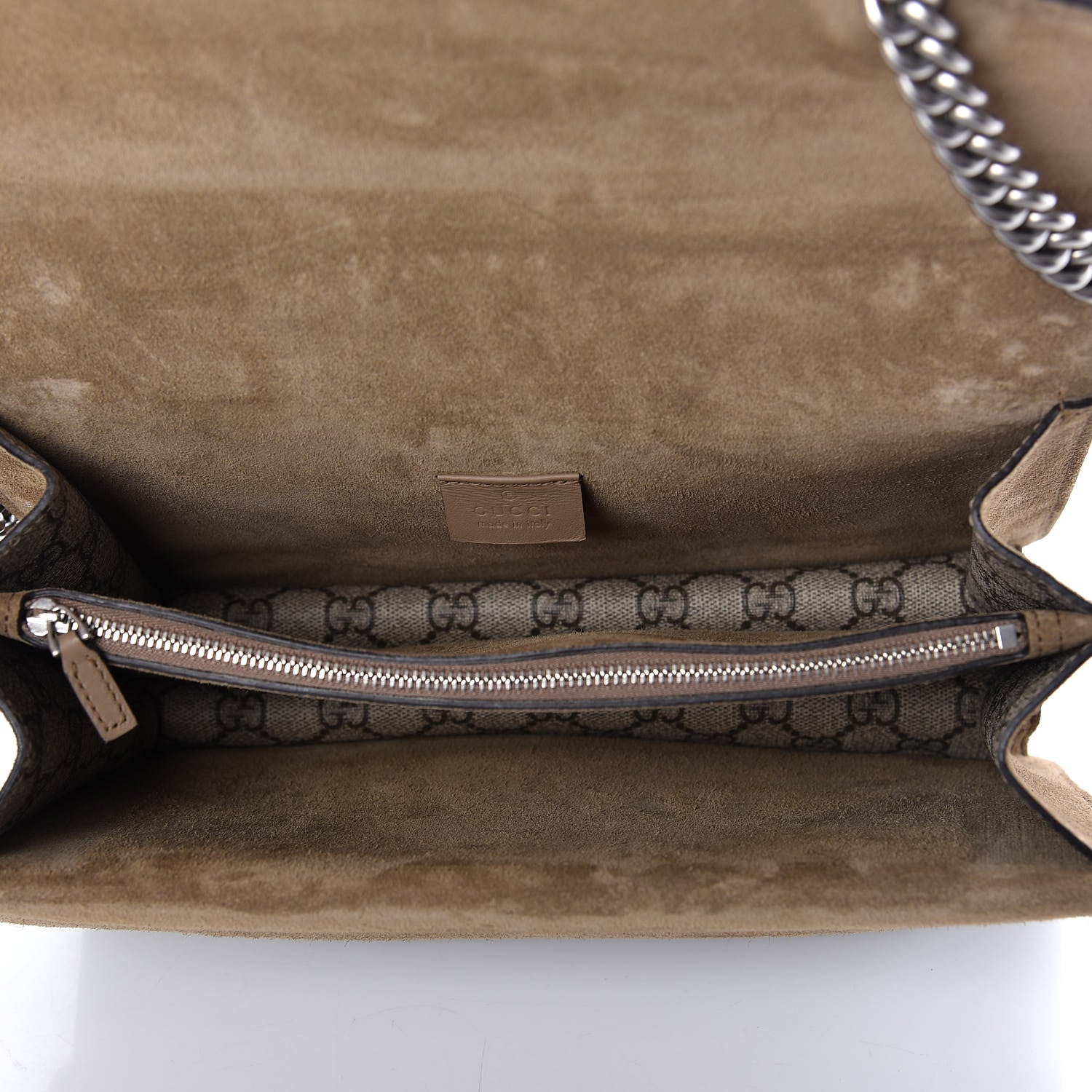 Gucci GG Supreme Monogram Small Dionysus Shoulder Bag Taupe 5 of 9