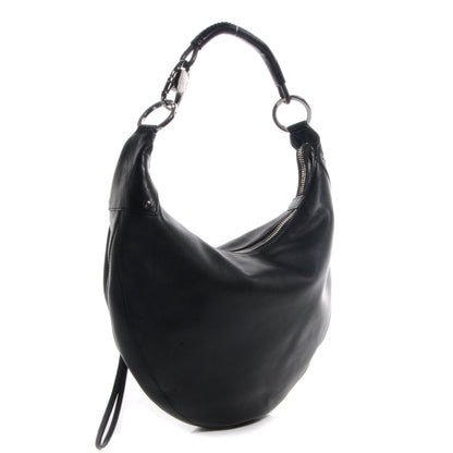 Gucci Leather Moon Hobo Black 3 of 9