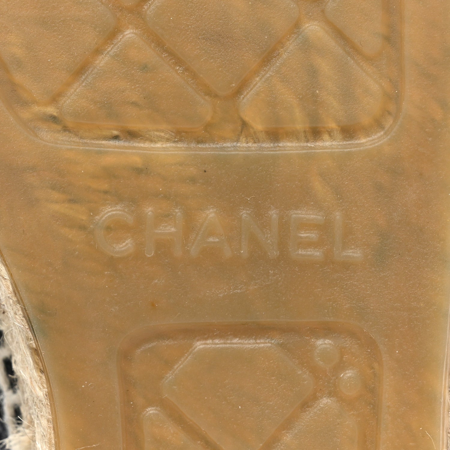 Chanel Metallic Lambskin Tweed CC Espadrilles 39 Black Silver 6 of 9