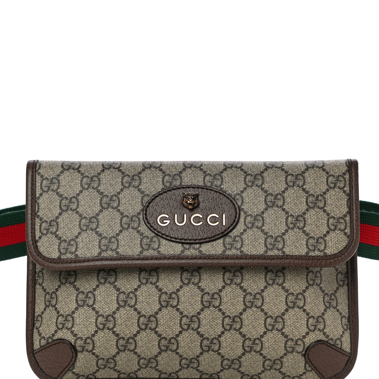 Gucci GG Supreme Monogram Neo Vintage Web Belt Bag Brown 8 of 11