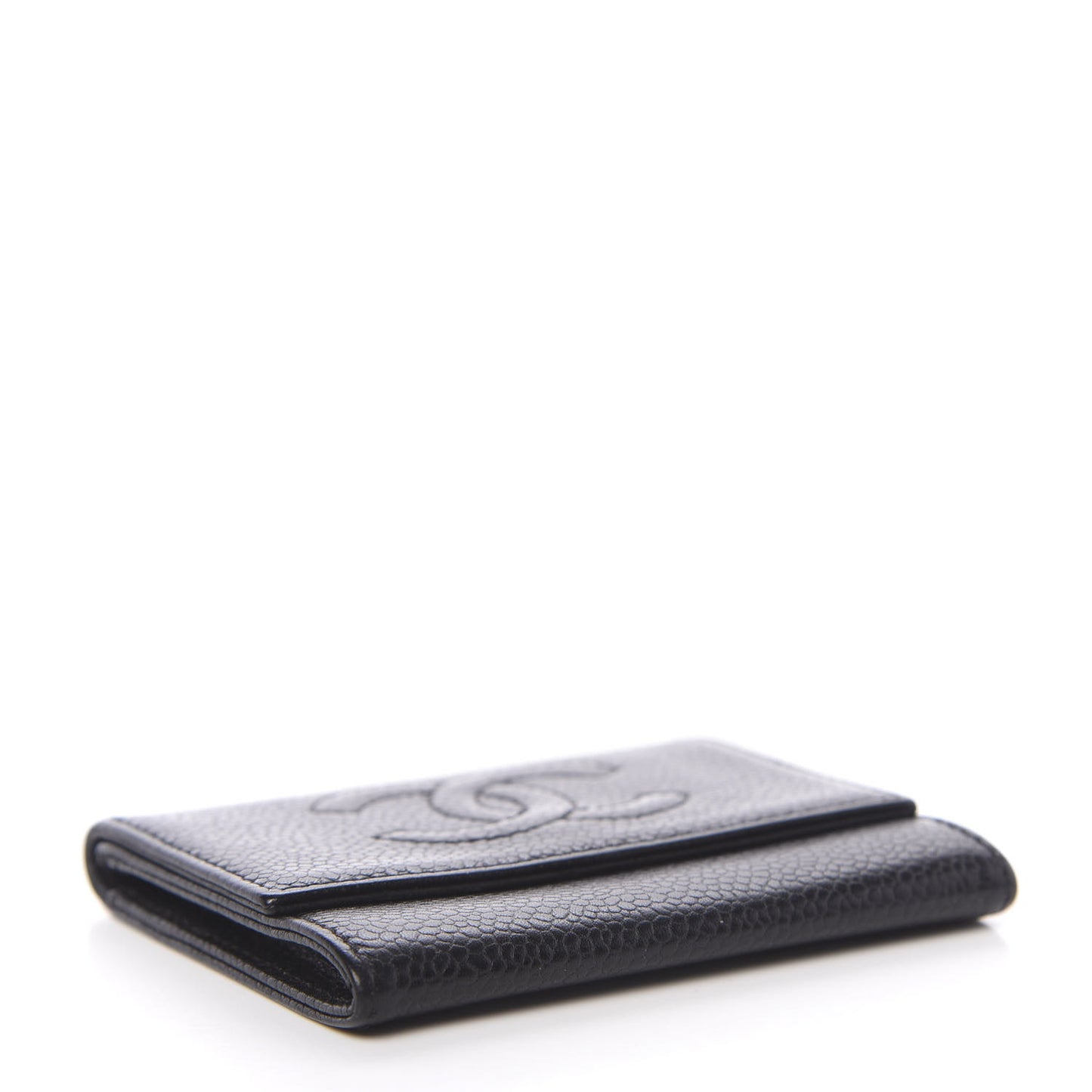 Caviar Timeless CC Flap Card Holder Black
