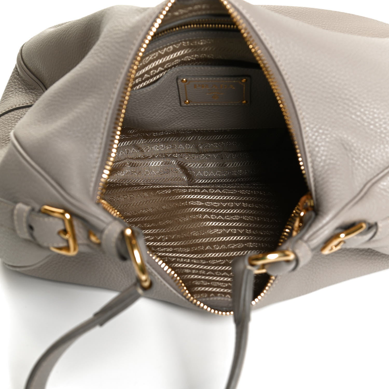 Prada Vitello Daino Hobo Pomice 5 of 14