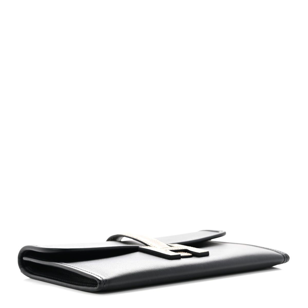 Hermes Swift Lizard Jige Touch Duo Clutch Black Ombre 5 of 7