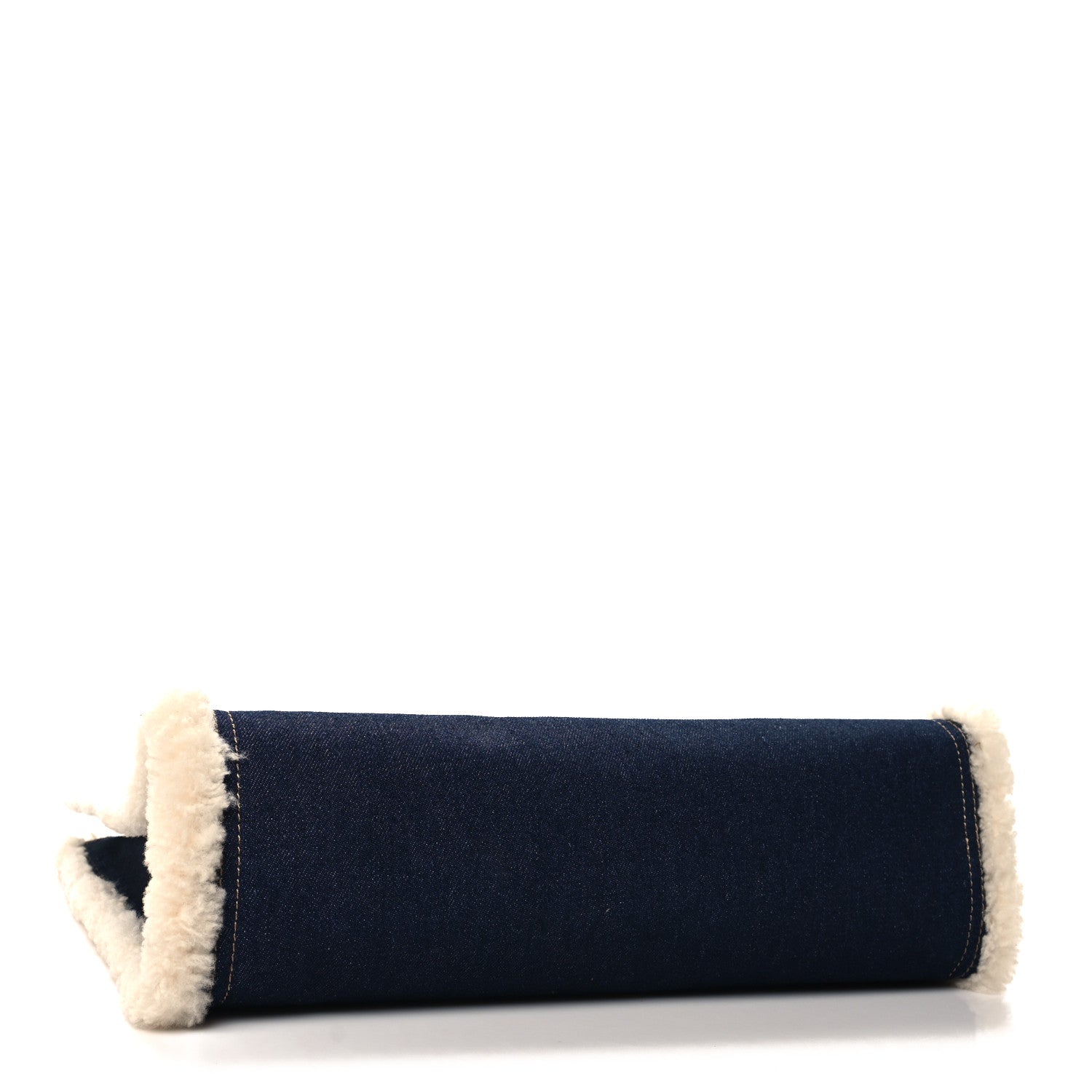 Telfar X UGG Denim Shearling Medium Shopping Bag Raw Denim 4 of 9