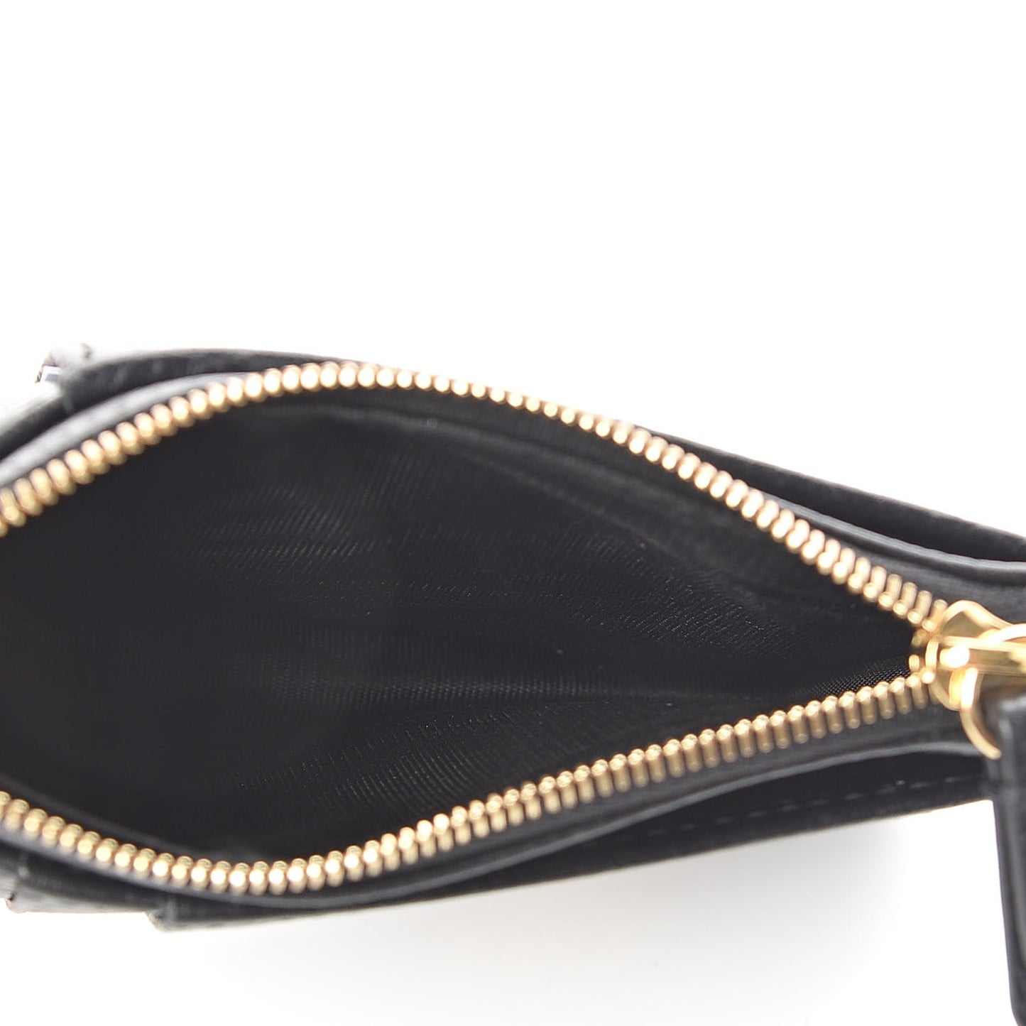 Dollar Calfskin GG Marmont Coin Case Card Holder Black