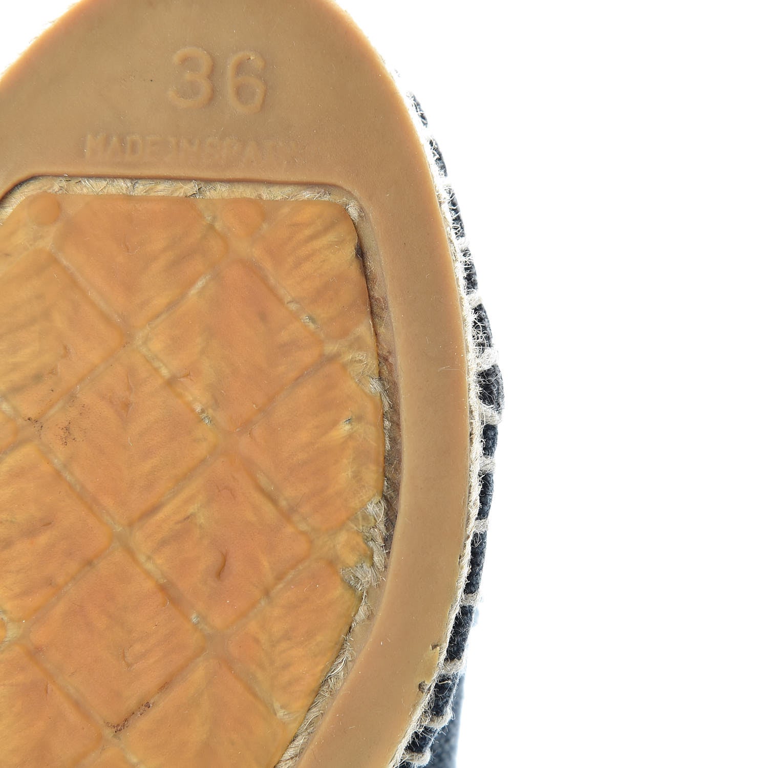 Chanel Denim Toile CC Espadrilles 36 Navy 10 of 11