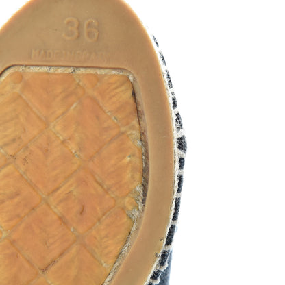 Chanel Denim Toile CC Espadrilles 36 Navy 10 of 11