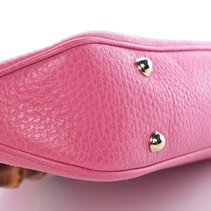 Gucci Calfskin Bamboo Anita Top Handle Bag Pink 10 of 11