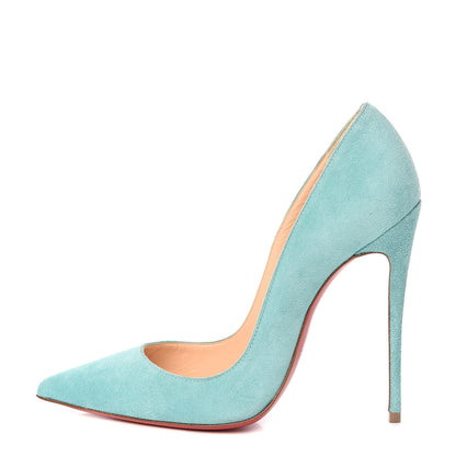 Christian Louboutin Veau Velours So Kate 120 Pumps 36 Turquoise 1 of 8