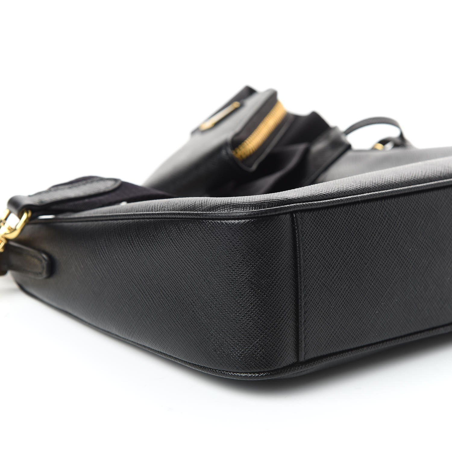 Prada Saffiano Lux Re-Edition 2005 Shoulder Bag Black 6 of 10