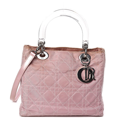 Christian Dior Satin Cannage Medium Lady Dior Pink 1 of 18