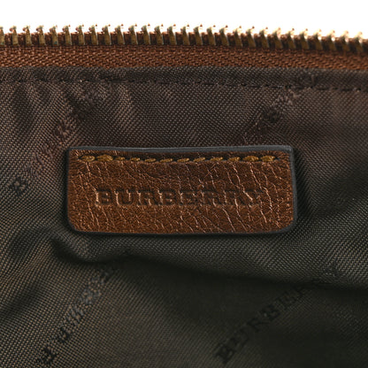 Burberry Haymarket Check Metallic Adeline Foldover Clutch Brown 6 of 12