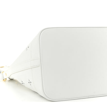Louis Vuitton Calfskin Monogram Cutout Petit Noe White 4 of 9