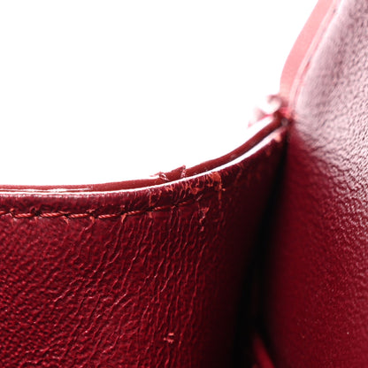 Chanel Patent Calfskin Quilted Medium Double Flap Dark Red 12 of 18