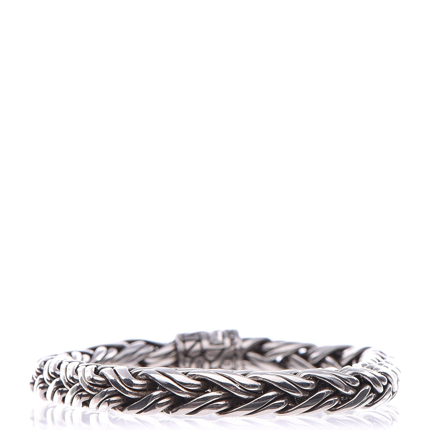 Sterling Silver 7.5mm Classic Chain Woven Bracelet XL