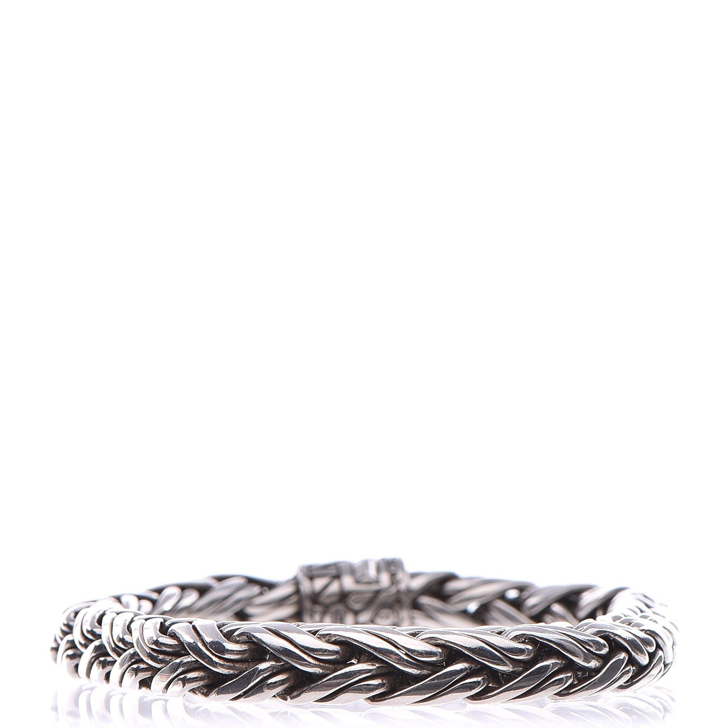 John Hardy Sterling Silver 7.5mm Classic Chain Woven Bracelet XL 3 of 5