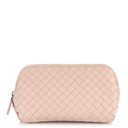 Bottega Veneta Nappa Intrecciato Cosmetic Pouch Petal Pink 1 of 8