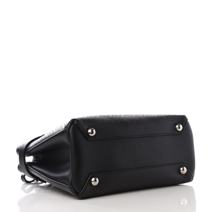Burberry Calfskin Perforated Small Banner Tote Black 3 of 8