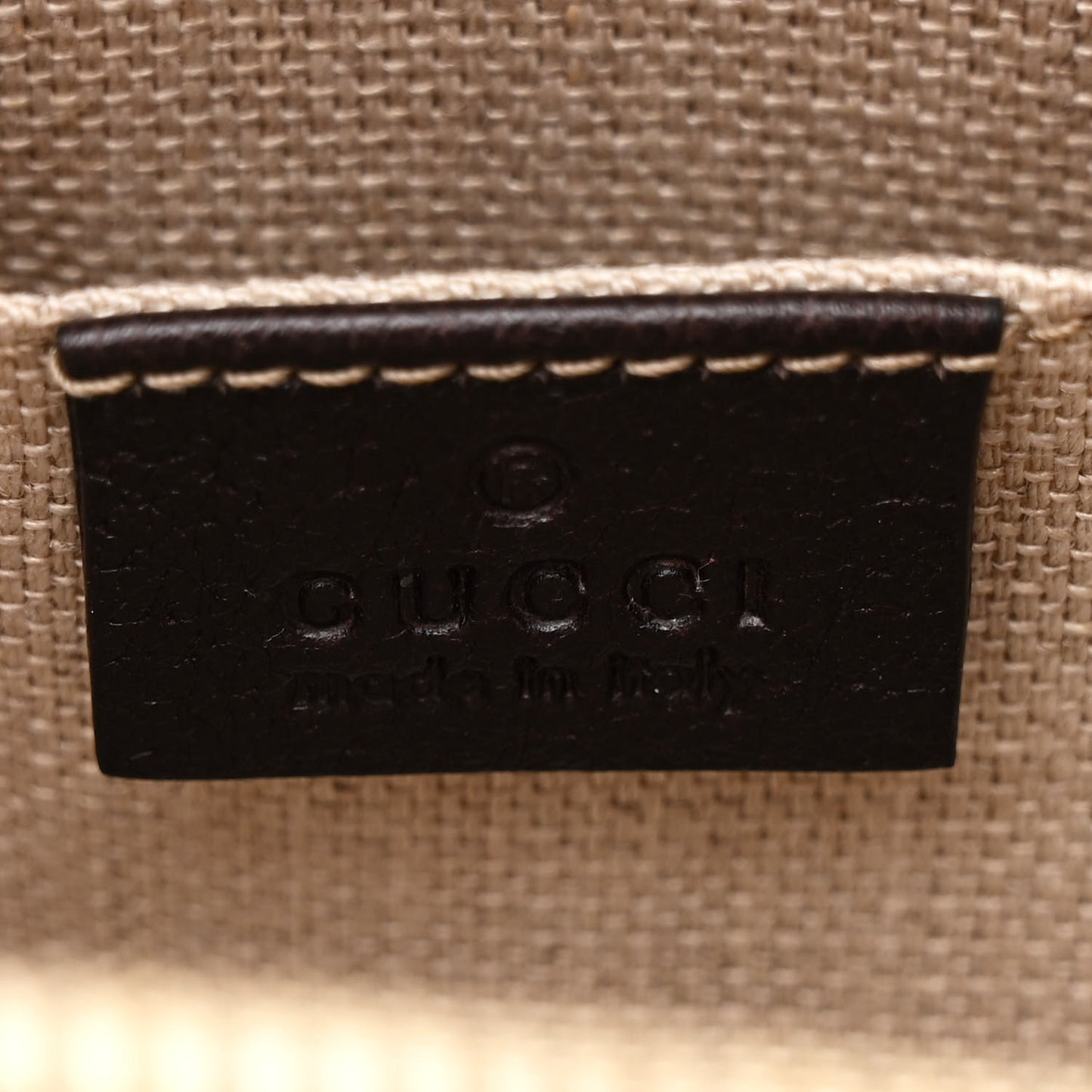 GG Supreme Monogram Web Small Webby Bee Shoulder Bag Dark Brown