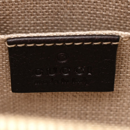 Gucci GG Supreme Monogram Web Small Webby Bee Shoulder Bag Dark Brown 7 of 11