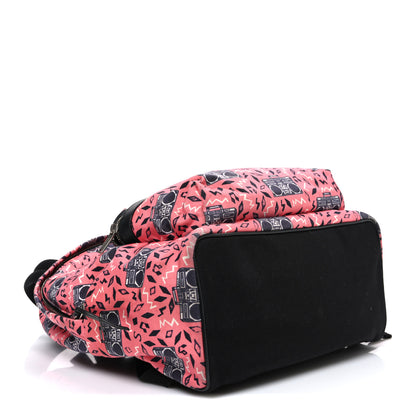 Saint Laurent Canvas Radio Print City Backpack Pink 3 of 9