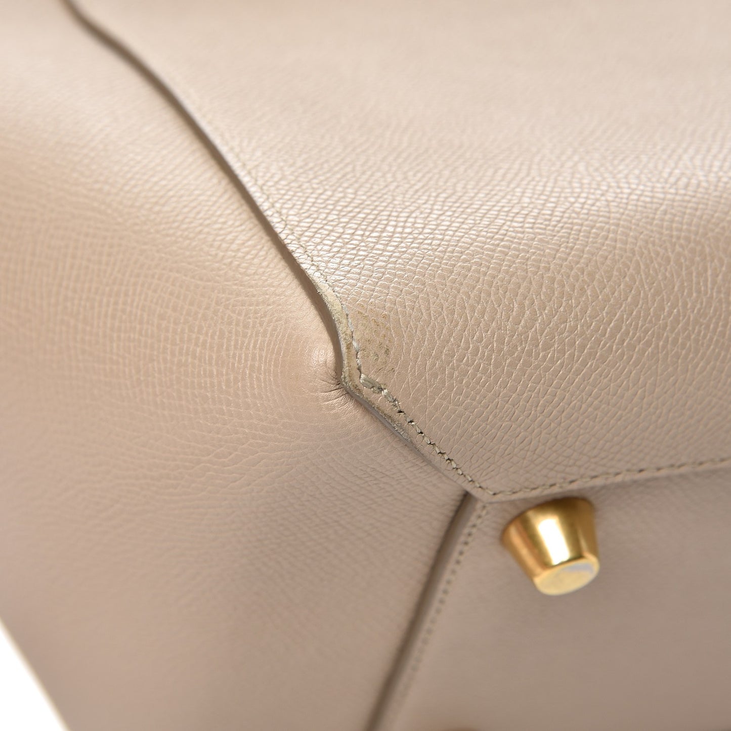 Grained Calfskin Mini Belt Bag Light Taupe