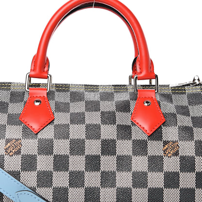 Louis Vuitton Damier Speedy Bandouliere 30 Black White 10 of 11