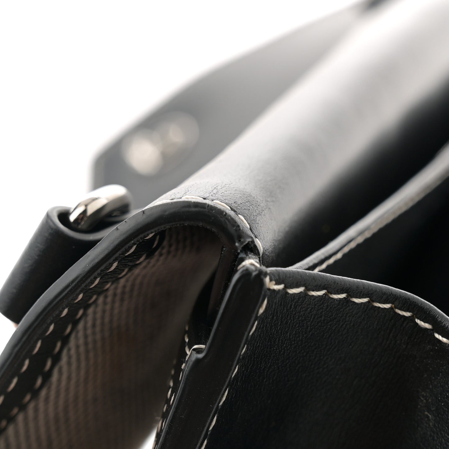 Cotton Canvas Horseferry Print Crossbody Black