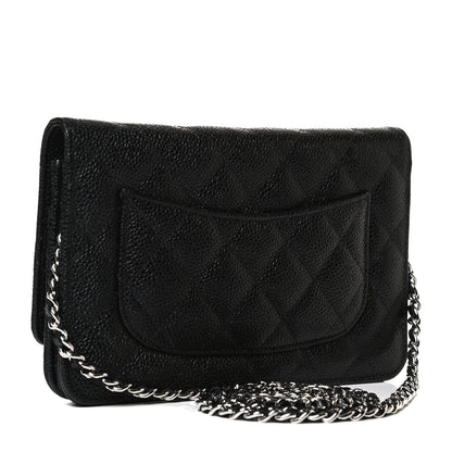 Chanel Caviar Quilted Wallet On Chain WOC Black 3 of 13