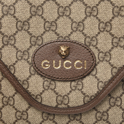Gucci GG Supreme Monogram Web Medium Neo Vintage Flap Messenger Bag Beige New Acero 8 of 10