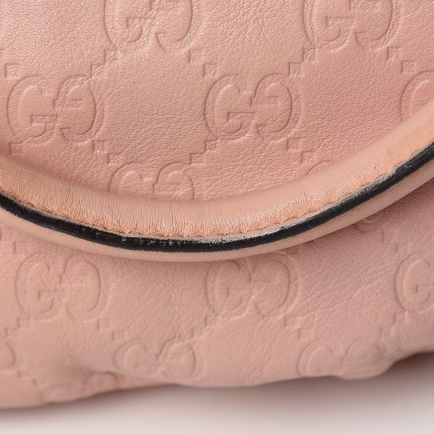 Guccissima Small Gold D Ring Tote Pink