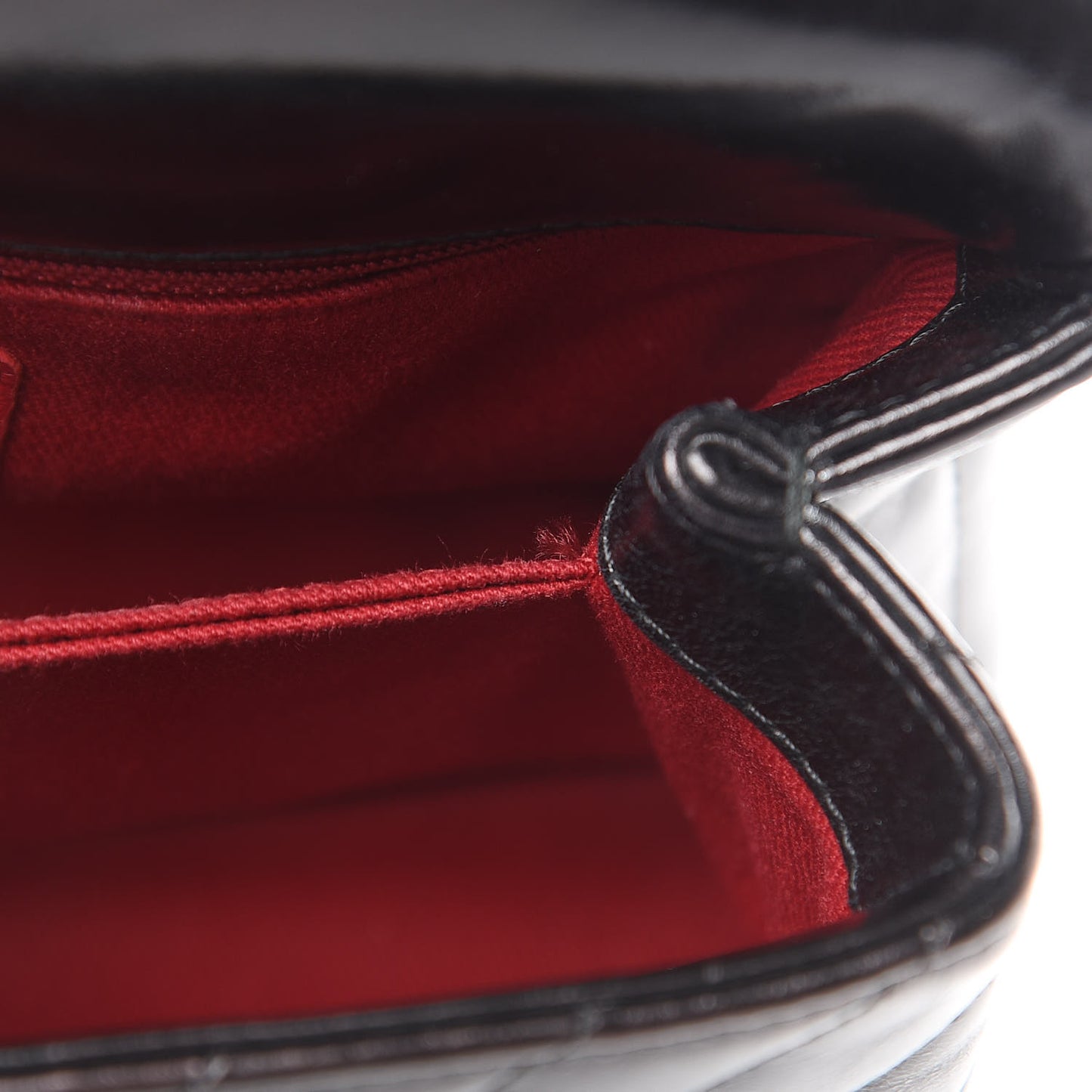 Calfskin Chevron Quilted Mini Coco Handle Flap Black