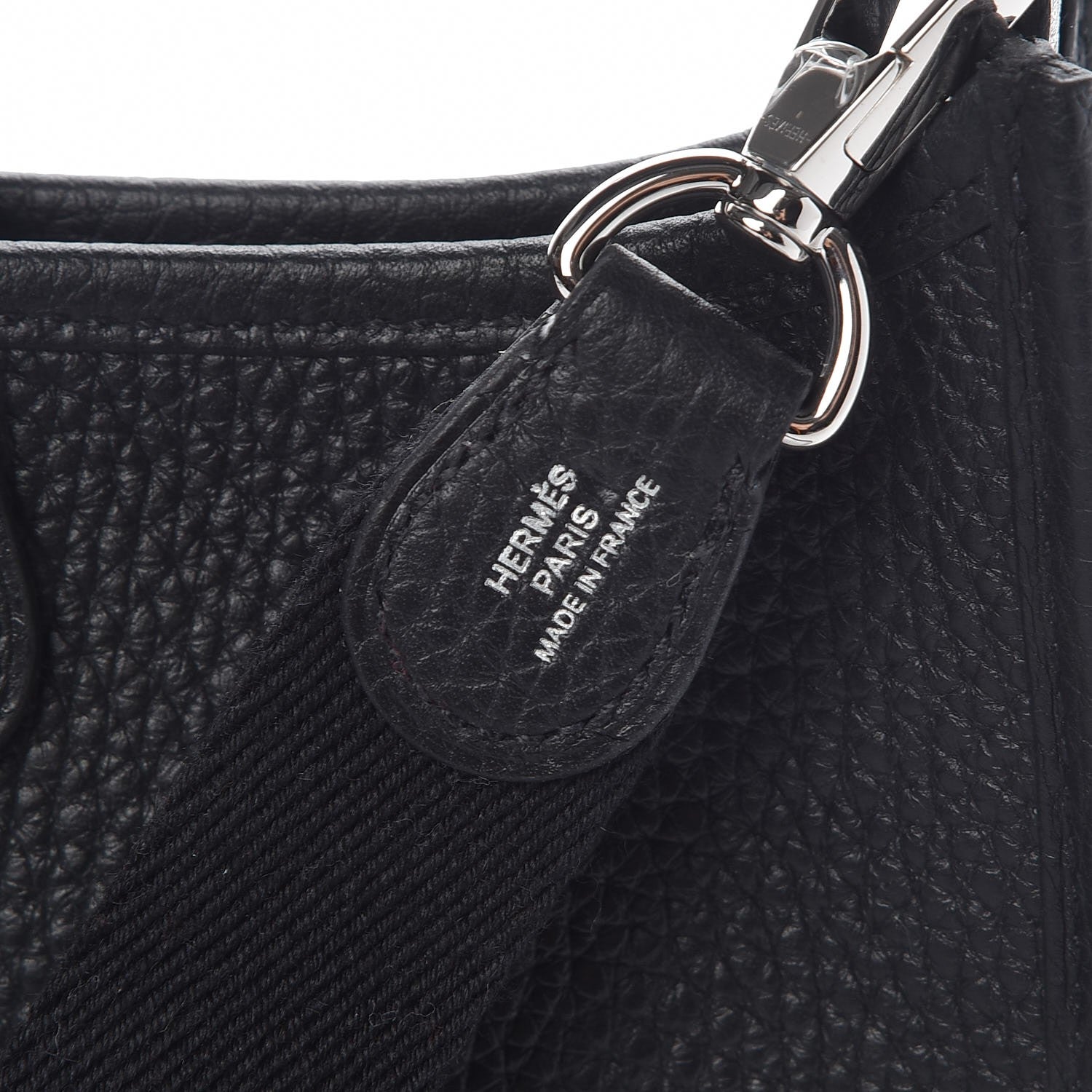 Hermes Taurillon Clemence Evelyne TPM Black 8 of 9