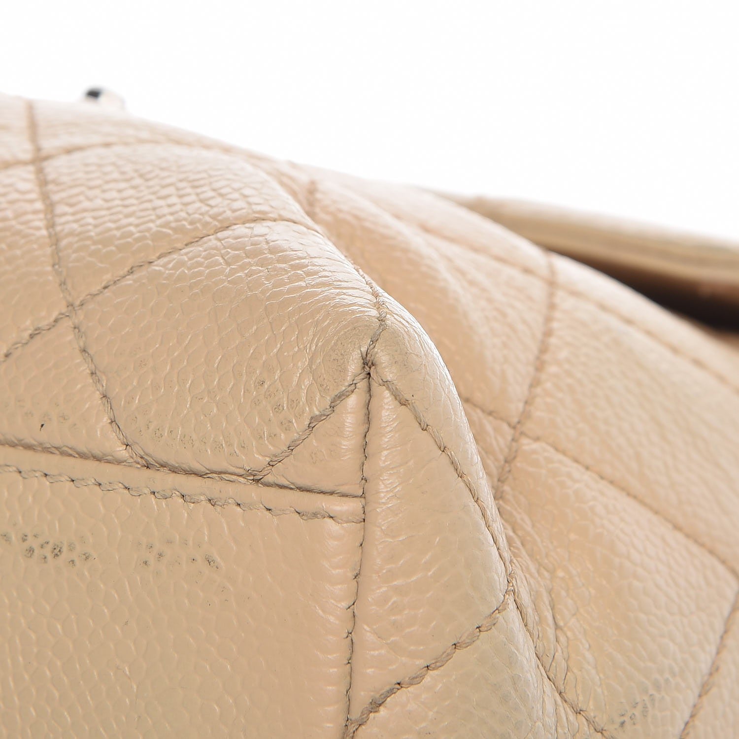 Chanel Caviar Quilted Jumbo Kelly Flap Beige Clair 15 of 19