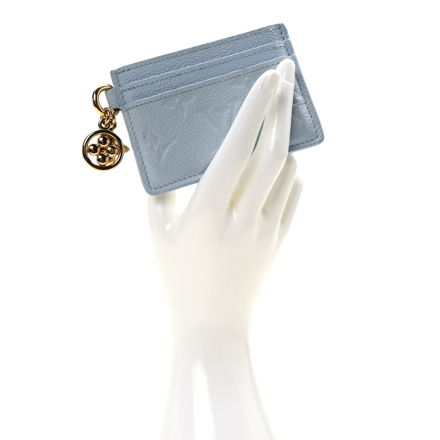 Louis Vuitton Empreinte Monogram LV Charms Card Holder Bleu Olympe 2 of 6