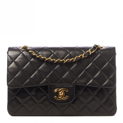 Chanel Lambskin Quilted Small Double Flap Black 1 of 10